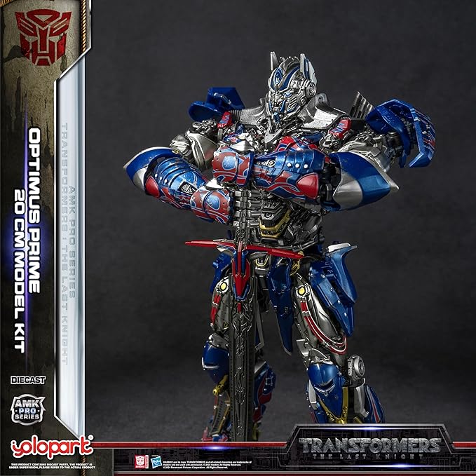 YOLOPARK Transformers: The Last Knight Optimus Prime with Upgraded Weaponry,Highly Articulated 7.87 Inch Transformers Action Figure for Ages 15 and Up,No Converting