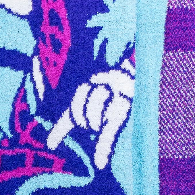 Marvel Spidey & His Amazing Friends Ghost Spider Feather Knit Fluffy Throw Blanket - Gwen Stacy Fuzzy Blanket Measures 50 x 60 inch, Super Soft Lightweight Bedding