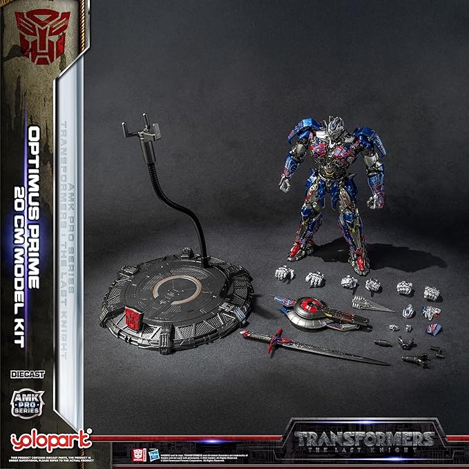 YOLOPARK Transformers: The Last Knight Optimus Prime with Upgraded Weaponry,Highly Articulated 7.87 Inch Transformers Action Figure for Ages 15 and Up,No Converting