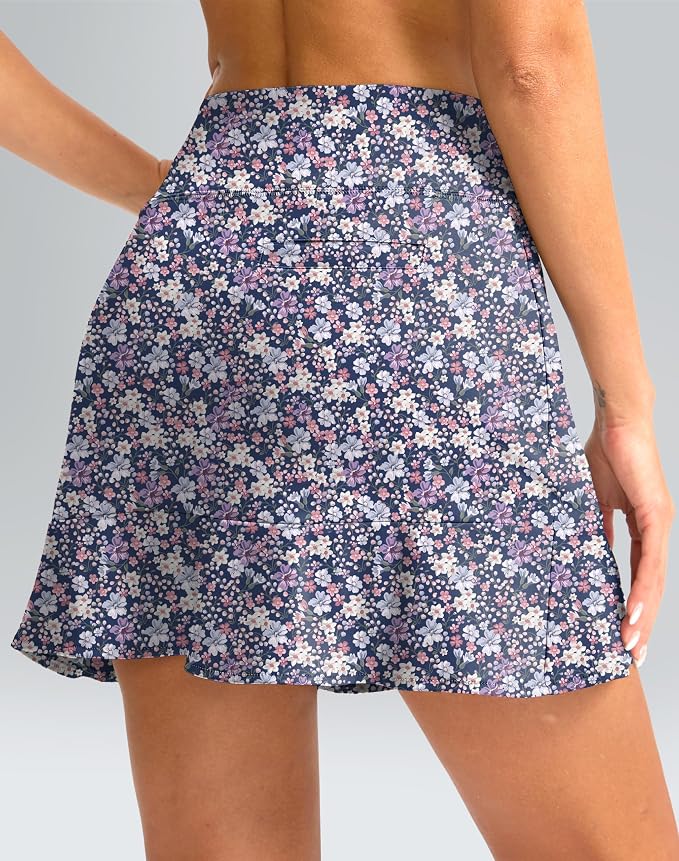 16" Golf Skorts for Women with 5 Pockets | Athletic, Tennis Skirt, High Waisted, Pickleball, Travel, Casual, Lightweight, Ruffle Summer Skirt, with Shorts