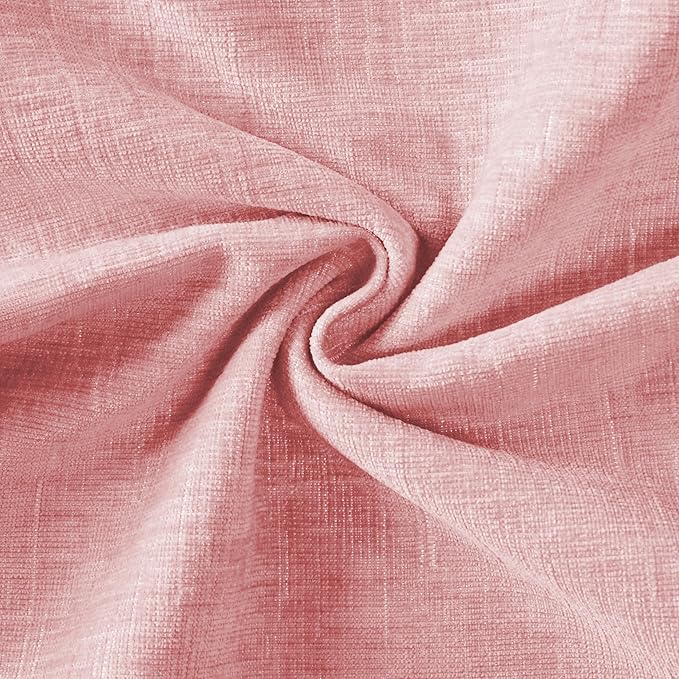 Ohocut Scalloped Pillow Cover Pack of 2 Spring Chenille Decorative Throw Pillow Covers Cute Boho Couch Pillow Covers Aesthetic Funky Preppy Pillow Cases for Sofa Living Room (Blush Pink, 18x18 Inch)