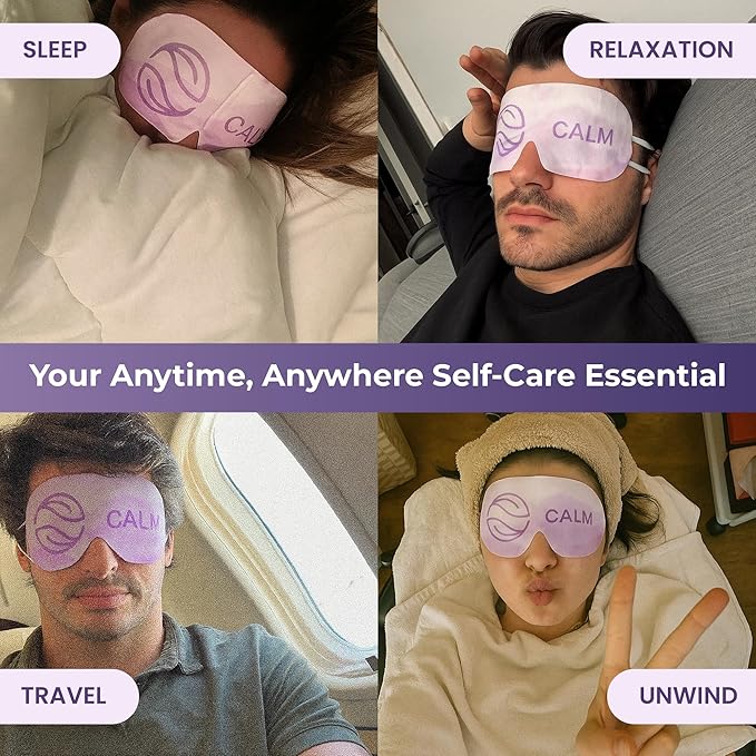 Body Restore Heated Eye Mask for Dry Eyes 5 Pack – Mothers Day Gifts for Mom, Self Heating Warm Compress, Birthday Gifts for Women, Relaxation – Lavender