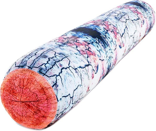 Log Platanus Microbead Body Pillow - Straight Long Pillows for Comfort or Use During Pregnancy- Spandex 85% / Nylon 15% - Spongy Cooling Hypoallergenic Outer Fabric - 50" X 8" - Side Sleepers