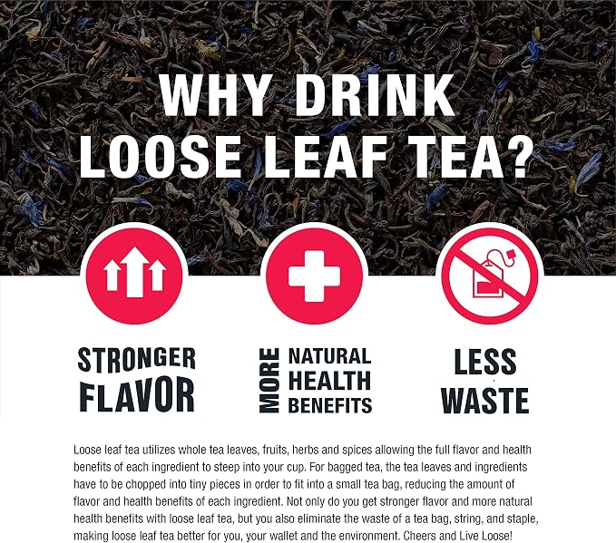 Tiesta Tea Loose Leaf Filters for Brewing, Disposable Infuser for Hot & Iced Drinks, Easy-Fill Steeper, Unbleached Paper, Single-Cup Infuser for Loose Leaves, 100 Empty Bags (6 pack)