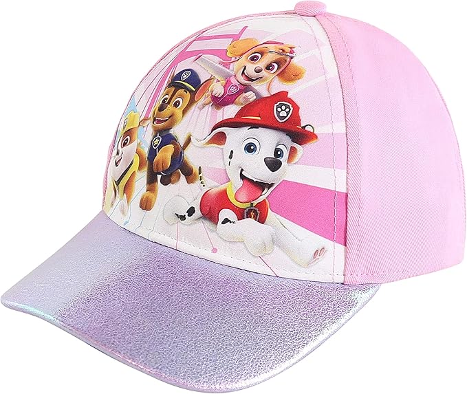 Nickelodeon Girls Cap, Paw Patrol Adjustable Toddler Hat For Ages 2-4 Baseball Cap, Pink, 2-4T US