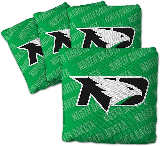 YouTheFan Officially-Licensed NCAA Set of 4 Cornhole Bags - All Weather Regulation 6” x 6” Size - 16oz Weight - Designed in USA