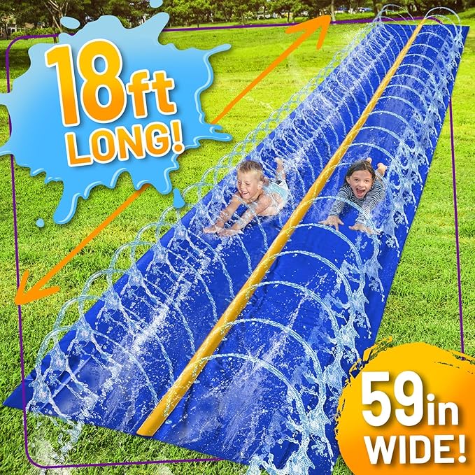Stargo 18 x 5 ft - Slip Splash and Slide, Water Slides for Kids - Backyard waterslide for Kid Outdoor Fun Summer Water Toys, Water Activities for Kids and adults for backyard fun, Ages 4-8, 5 6 7 8-12