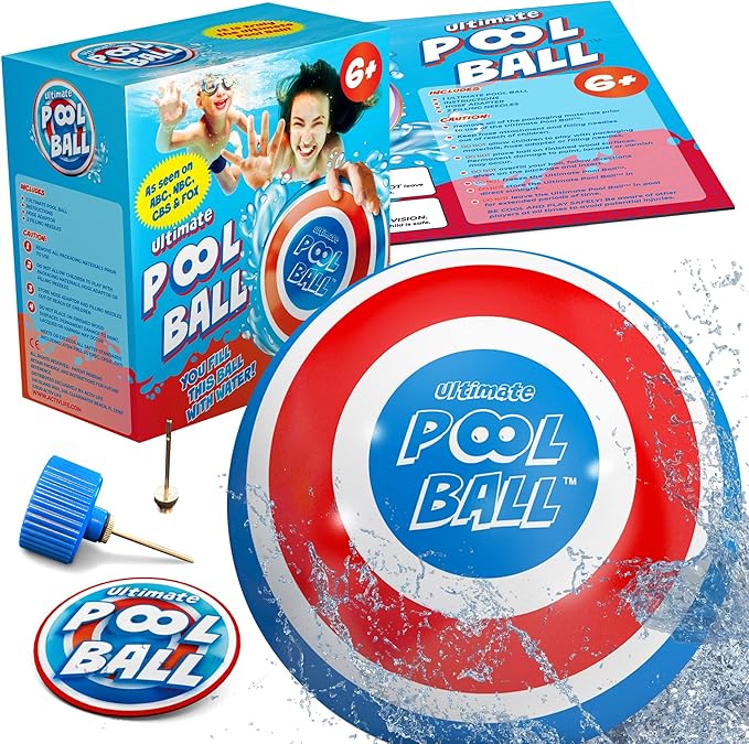 Activ Life The Ultimate Pool Ball - Fill It with Water to Play Underwater Games! Best Pool Toys for Kids Ages 8-12 - Fun Summer Toy for Boys & Gift Ideas for 6, 7, 9, 10 & 11 Year Old Girls & Teens