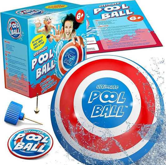 Activ Life The Ultimate Pool Ball - Fill It with Water to Play Underwater Games! Best Pool Toys for Kids Ages 8-12 - Fun Summer Toy for Boys & Gift Ideas for 6, 7, 9, 10 & 11 Year Old Girls & Teens