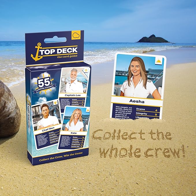 Bubblegum Stuff - Top Deck - Yachtie Hotties Edition - 55 Characters from a Popular Reality TV Series - Great for Games Night and Parties - Fun Gift idea!