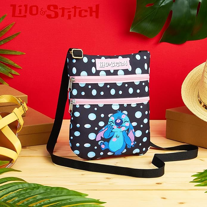Disney Stitch Crossbody Bags for Women Teenagers Girls Purse Sling Shoulder Bag for Shopping Vacation Gifts for Her