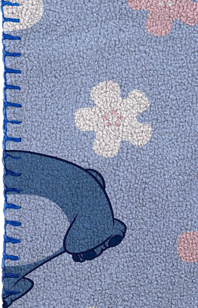Jay Franco Kids Plush Throw Blanket – Soft & Cozy Fleece Throw for Bedroom & Couch Décor, Official Licensed Product, Blue - Lilo and Stitch, 40x50 - Travel Blanket