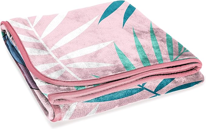 Jay Franco Plush Throw Blanket – 46" x 60" Inches Kids Hero Soft & Cozy Fleece Throw for Bedroom & Couch Décor, Official Licensed Product, Pink - Lilo & Stitch