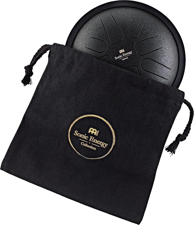 Meinl Sonic Energy Steel Tongue Drum 8 Notes 7" with Mallets, Bag — Sound Healing Instrument for Musical Education, Meditation, ASMR, Yoga