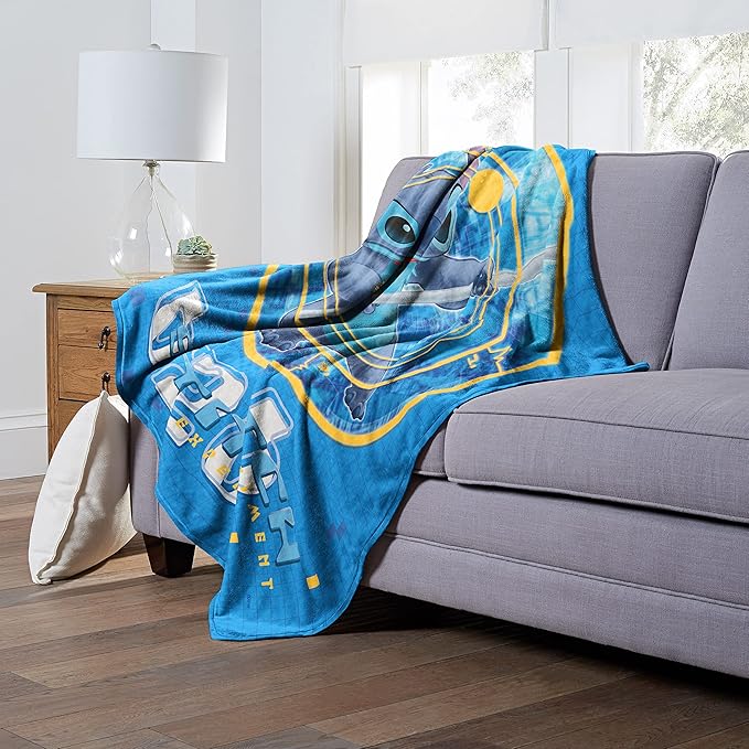 Northwest Lilo and Stitch Silk Touch Throw Blanket, 50" x 60", Stitch Experiment