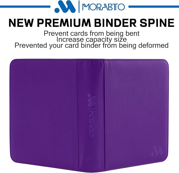Top Loader Binder, Holds 128 Top Loaders,4 Pocket Top Loader Binders for 3" x 4" Rigid Cards,Card Album Folder for Hard Plastic Top Loaders