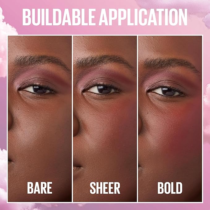Maybelline Cloudtopia Blush for Cheeks and Lip Mousse, Ultra-Vivid, Pigmented Formula for Up to 14HR of Blush and Lip Makeup Color, Toasted Sky, 1 Count