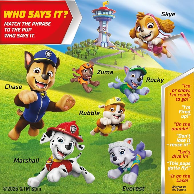 Funables Fruity Snacks, PAW Patrol, Assorted Fruit, Flavored Snacks, 0.8 oz 10 ct