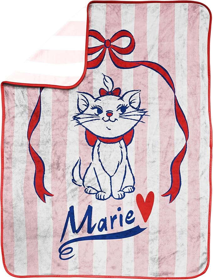 Jay Franco Kids Plush Throw Blanket – Soft & Cozy Fleece Throw for Bedroom & Couch Décor, Official Licensed Product, Multi - Aristocats, 40x50 - Travel Blanket