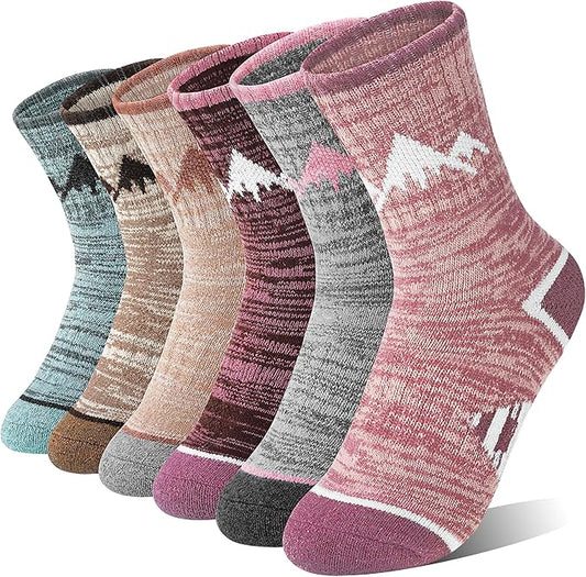 ANTSANG Kids Toddlers Boys Girls Merino Wool Hiking Athletic Thermal Warm Winter Socks