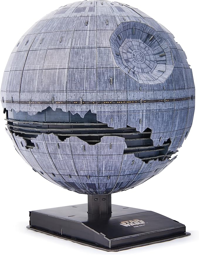4D Build Star Wars Deluxe Death Star II Cardstock 3D Model Kit, Star Wars Gifts, Toys for Fans & Collectors, Adults & Teens 12+