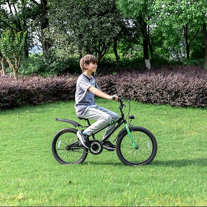 Glerc Fantacy Kids Bike, 12-20 Inch Children Bicycle for 2-13 Years Old Boys Girls, Kids Bicycle with Water Bottle Holder & Headlight & Training Wheels, Multiple Colors