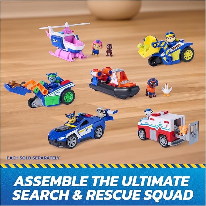 Paw Patrol Search & Rescue Team Pack with 7 Collectible Action Figures, Including Ryder & 6 Pups, Kids Toys for Boys & Girls Ages 3 and Up