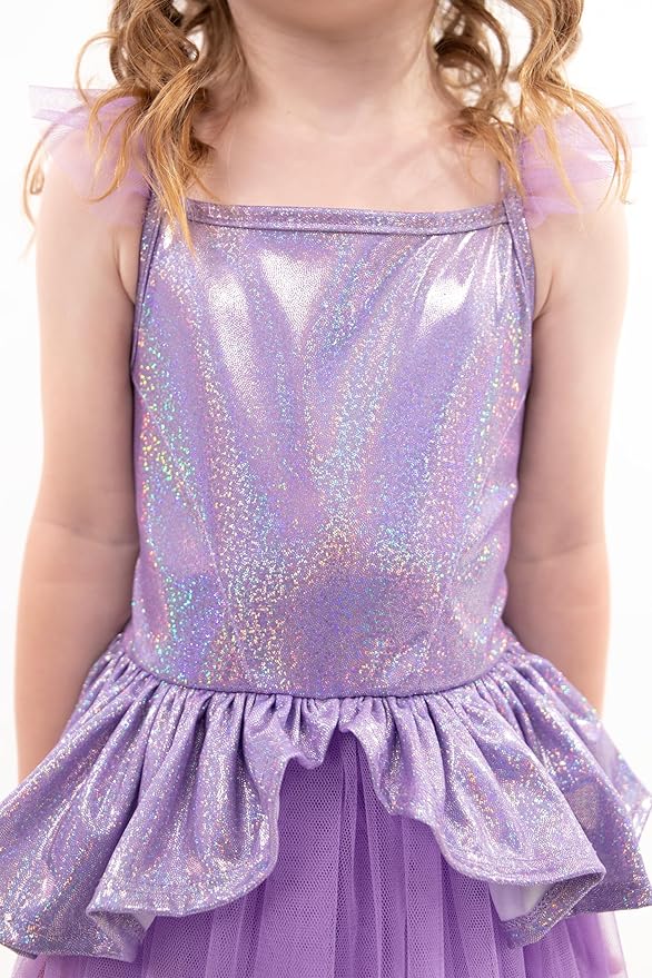 Little Adventures Lilac Tutu Princess Dress Up Costume - Machine Washable Child Pretend Play Dress with No Glitter