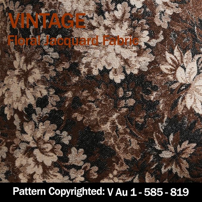 Pack of 2 Vintage Floral Throw Pillow Covers 16x16 Boho Farmhouse Accents Chenille Square Decorative Pillow Cases for Living Room Couch Bed Home Decor, Dark Brown