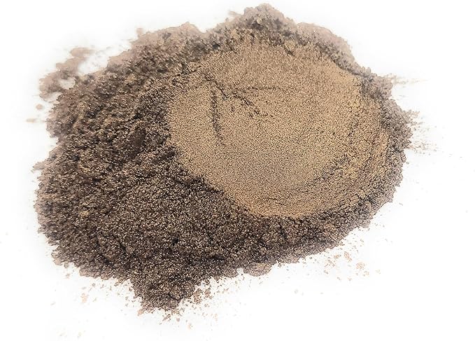 Pearl Mica Powder Pigment Dye - 500 grams (1.1 lbs) - Best Bulk Price for Fine Arts, Crafting, Painting, Bath bomb Soap Candle Slime Jewelry Making, Epoxy Resin, Woodworking (Brown BR01)