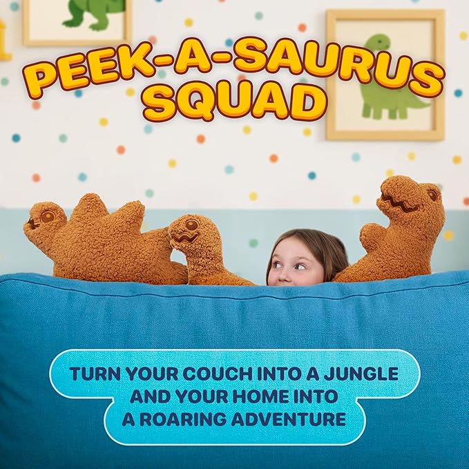 Large Dino Nugget Pillow, Premium Chicken Nugget Dinosaur Stuffed Animal Plush – Ultra Soft 18 inch Fun Dinosaur Toys Throw Pillows for Kids, Boys & Girls (Stego Sammy)