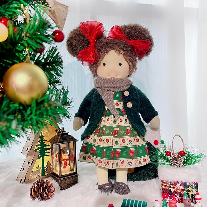 BlissfulPixie Waldorf Handmade Rag Doll - Personalized Collectors Plush for Kids Birthday Present With Beautiful Box-Riley 12"