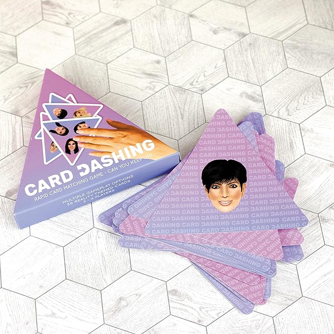 Bubblegum Stuff Card Dashing Game - Speed Snap Card Game - Fast and Fun Celebrity Board Game - Suitable for Family, Kids, Teenagers & Adults