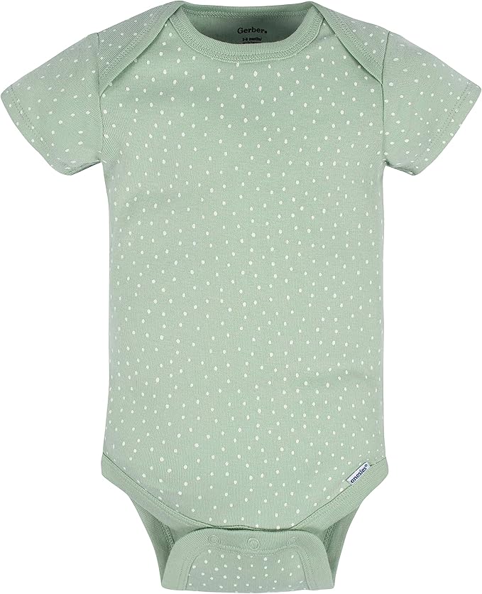 Gerber Baby Girls' 8-pack Short Sleeve Onesies Bodysuits