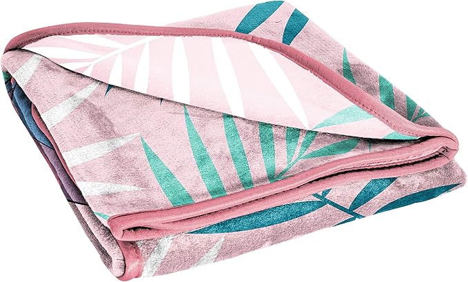 Jay Franco Plush Throw Blanket – 46" x 60" Inches Kids Hero Soft & Cozy Fleece Throw for Bedroom & Couch Décor, Official Licensed Product, Pink - Lilo & Stitch