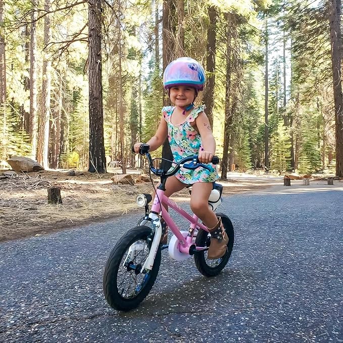 Glerc Fantacy Kids Bike, 12-20 Inch Children Bicycle for 2-13 Years Old Boys Girls, Kids Bicycle with Water Bottle Holder & Headlight & Training Wheels, Multiple Colors