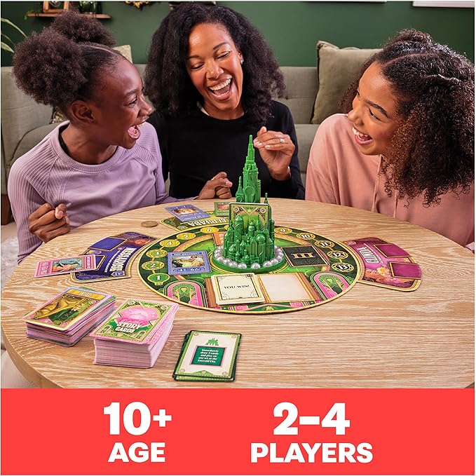 Spin Master Games, Wicked: The Game, an Original Concept Based on the New Movie Wicked, Begin Your Amazafying Adventure with Glinda & Elphaba, for Fans of Musicals, 2-4 Players, for Ages 10 & Up