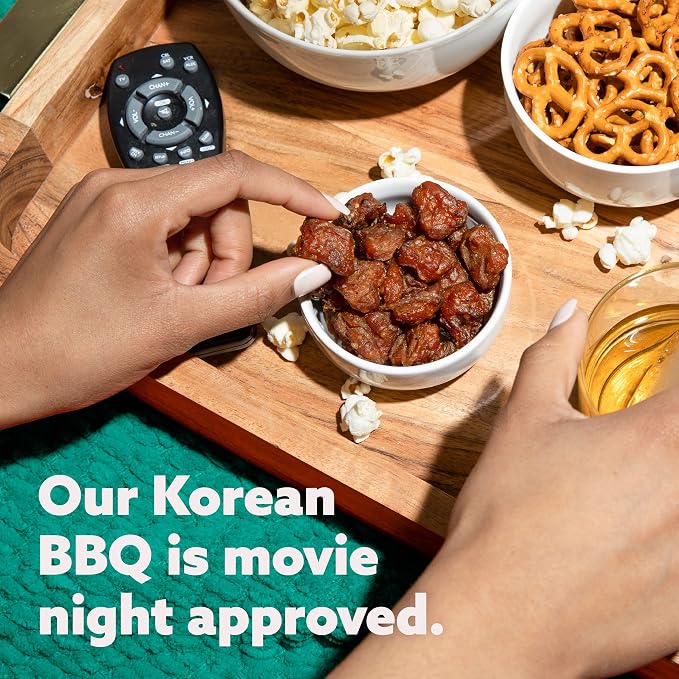Golden Island Korean BBQ Variety Pack - (15 Pack) 8 Pork Snack Bites and 7 Pork Jerky - Korean Barbecue Protein Snacks - Up to 8g Protein per Serving - Gluten Free