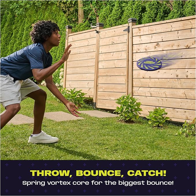 Aerobie Bounce Disc, Throwing Disc Toy for Kids, Backyard Toys & Outdoor Games for Adults & Family, Ages 5 & Up