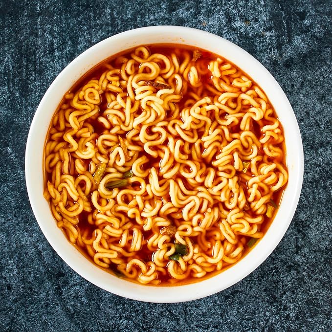 Nongshim Shin Ramyun Noodles, Spicy Korean Signature Instant Ramyun, Rich Beef Flavored Broth, Microwaveable, Korean Instant Noodles, 4.23 oz, Packaging May Vary. (Pack of 40)