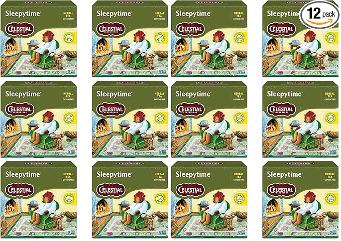 Celestial Seasonings Sleepytime Herbal Tea, Caffeine Free, 40 Count (Pack of 12)