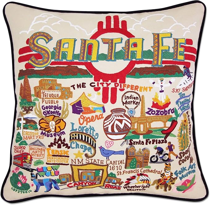 Catstudio Santa Fe Embroidered Decorative Throw Pillow