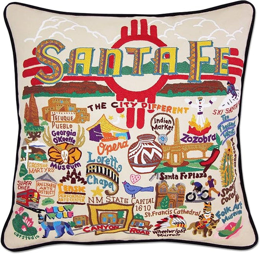 Catstudio Santa Fe Embroidered Decorative Throw Pillow