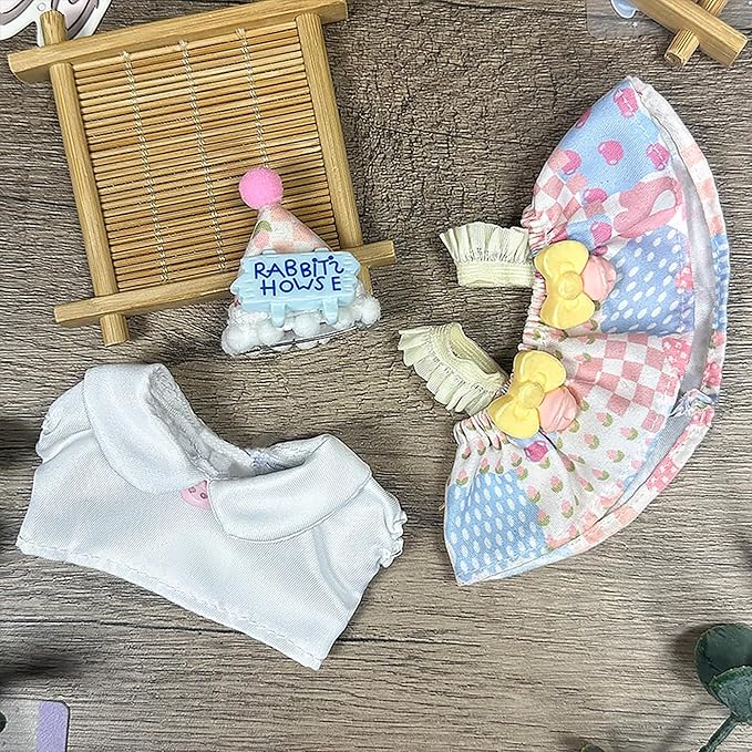 Doll Cloth Set for 17cm Dolls,Stylish Outfit Ice-Cream Dress Designer,Cute Cloth for Dress up Unique Style (Doll Not Included)