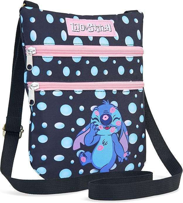 Disney Stitch Crossbody Bags for Women Teenagers Girls Purse Sling Shoulder Bag for Shopping Vacation Gifts for Her
