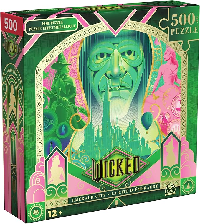 Spin Master Games, Wicked Puzzle, 500-Piece Lenticular Puzzle, Puzzles for Adults, 500-Pieces, for Adults & Kids, for Ages 12 & Up