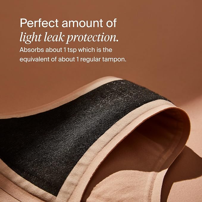 KNIX Women Leakproof Period Underwear Mesh Thong – Light Flow Protection, Absorbs 1–3 Regular Tampons, Seamless No-Show