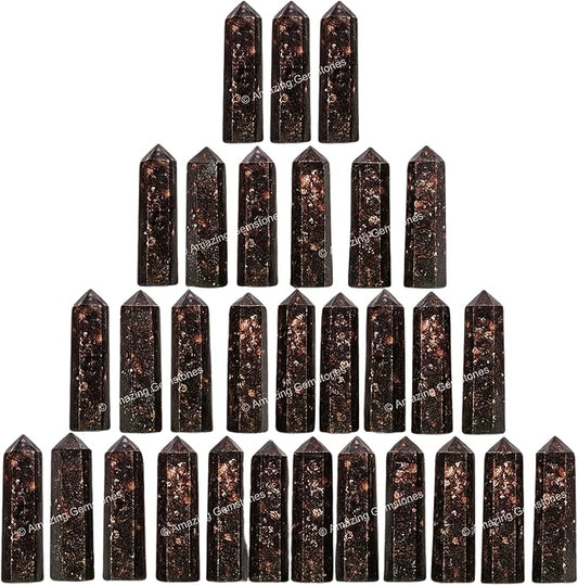 Amazing Gemstone Crystal Points Bulk Healing Crystals & Stones - Premium Single Terminated Healing Wand Point Bulk Crystals for Crafts, Crystal Grid, DIY Work