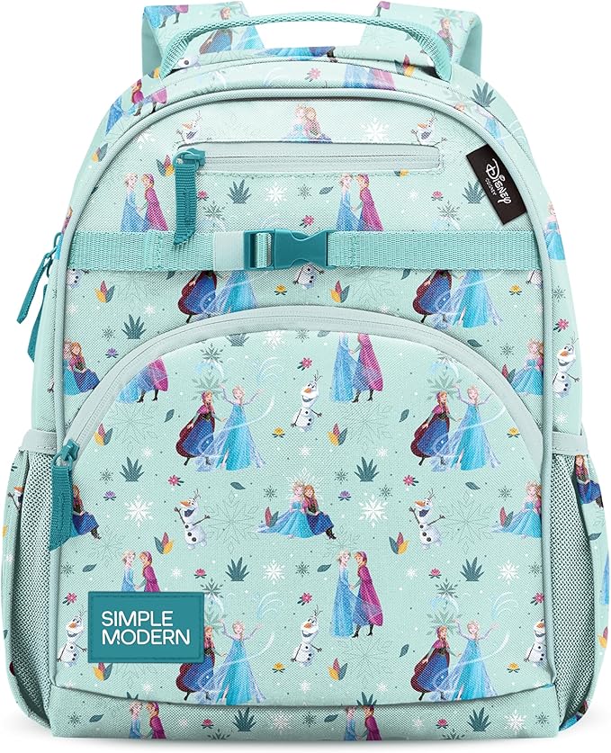 Simple Modern Medium Disney Toddler Backpack for School Girls and Boys | Kindergarten Elementary Kids Backpack | Fletcher Collection | Kids - 15" tall | Frozen Swirls