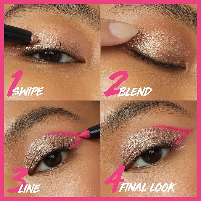 MAYBELLINE Color Tattoo Longwear Multi-Use Eye Shadow Stix, All-In-One Eye Makeup for Up to 24HR Wear, I am Extravagant (Blue Shimmer), 1 Count